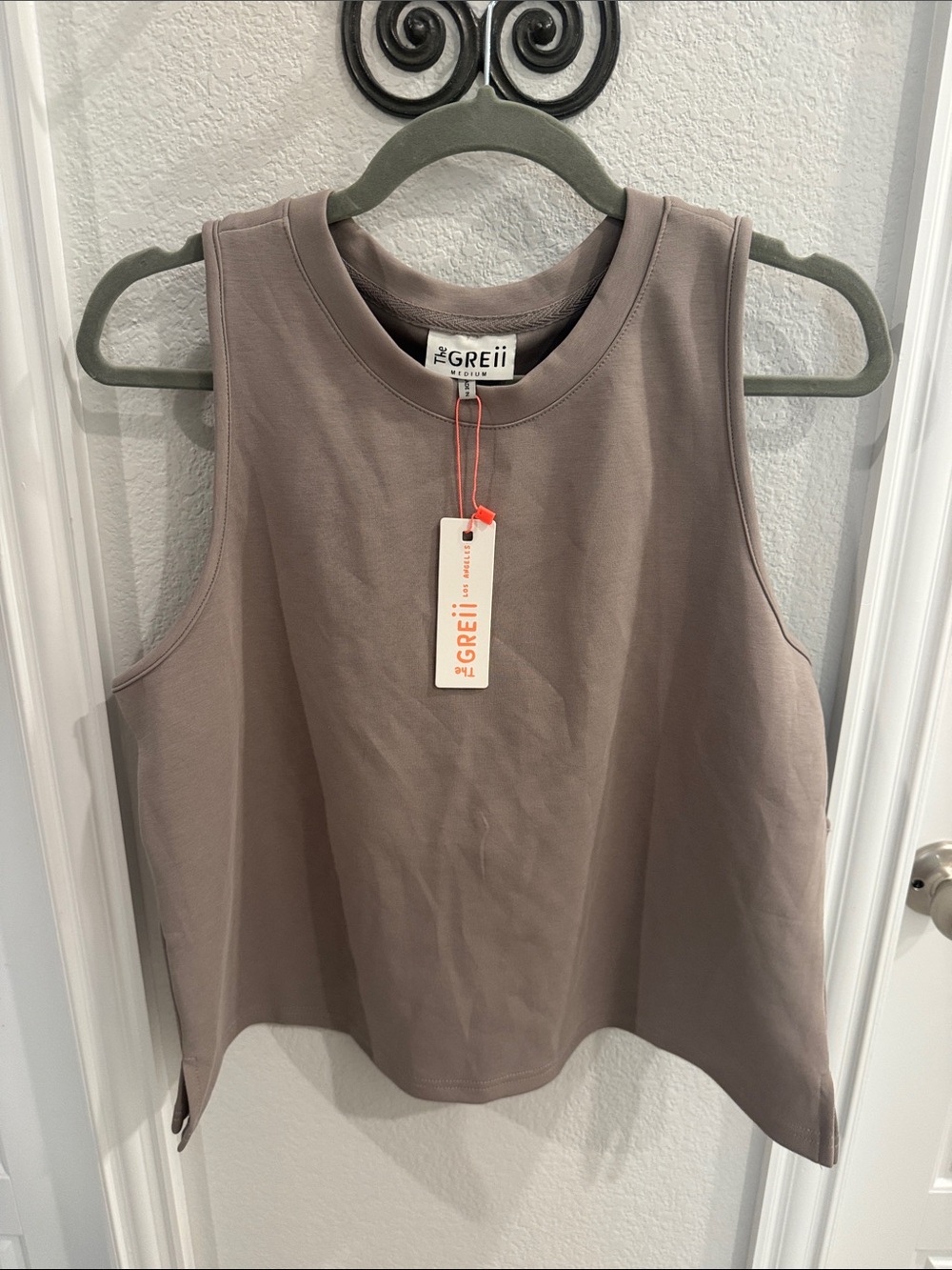 The Greii Women's Sleeveless Tank Top in Taupe